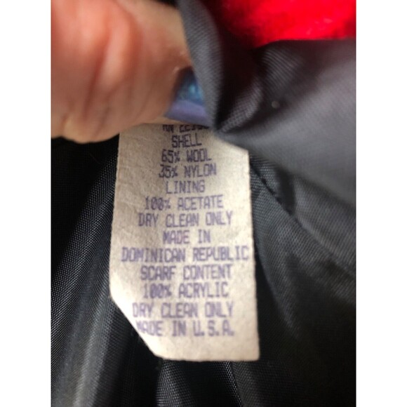 Vintage Herman Kay Wool Coat w/scarf. Size 12 Beautiful!! - Picture 4 of 9